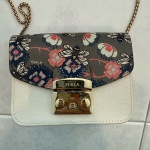 Furla Floral Multicolor Crossbody Bag